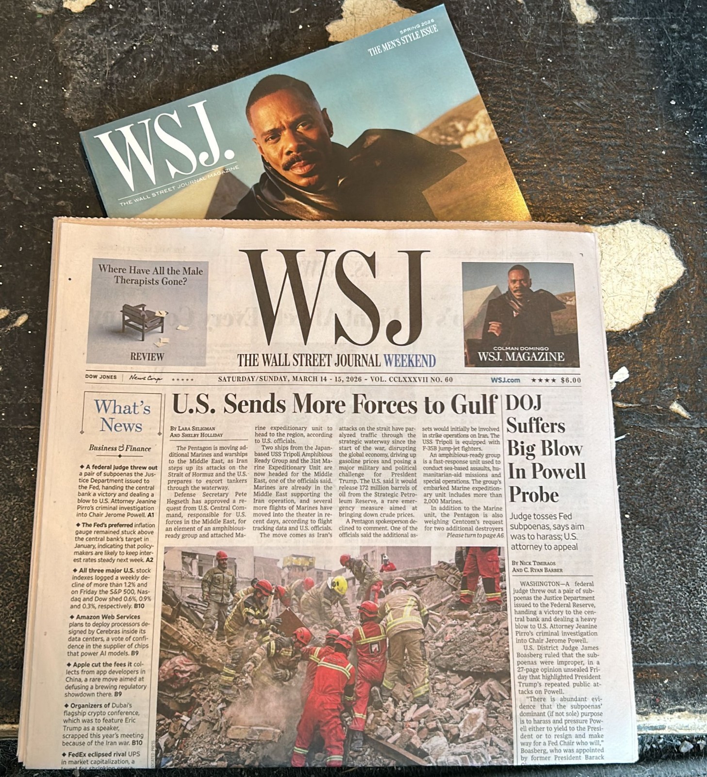 The Wall Street Journal Weekend Saturday/Sunday March 14 -15 2026