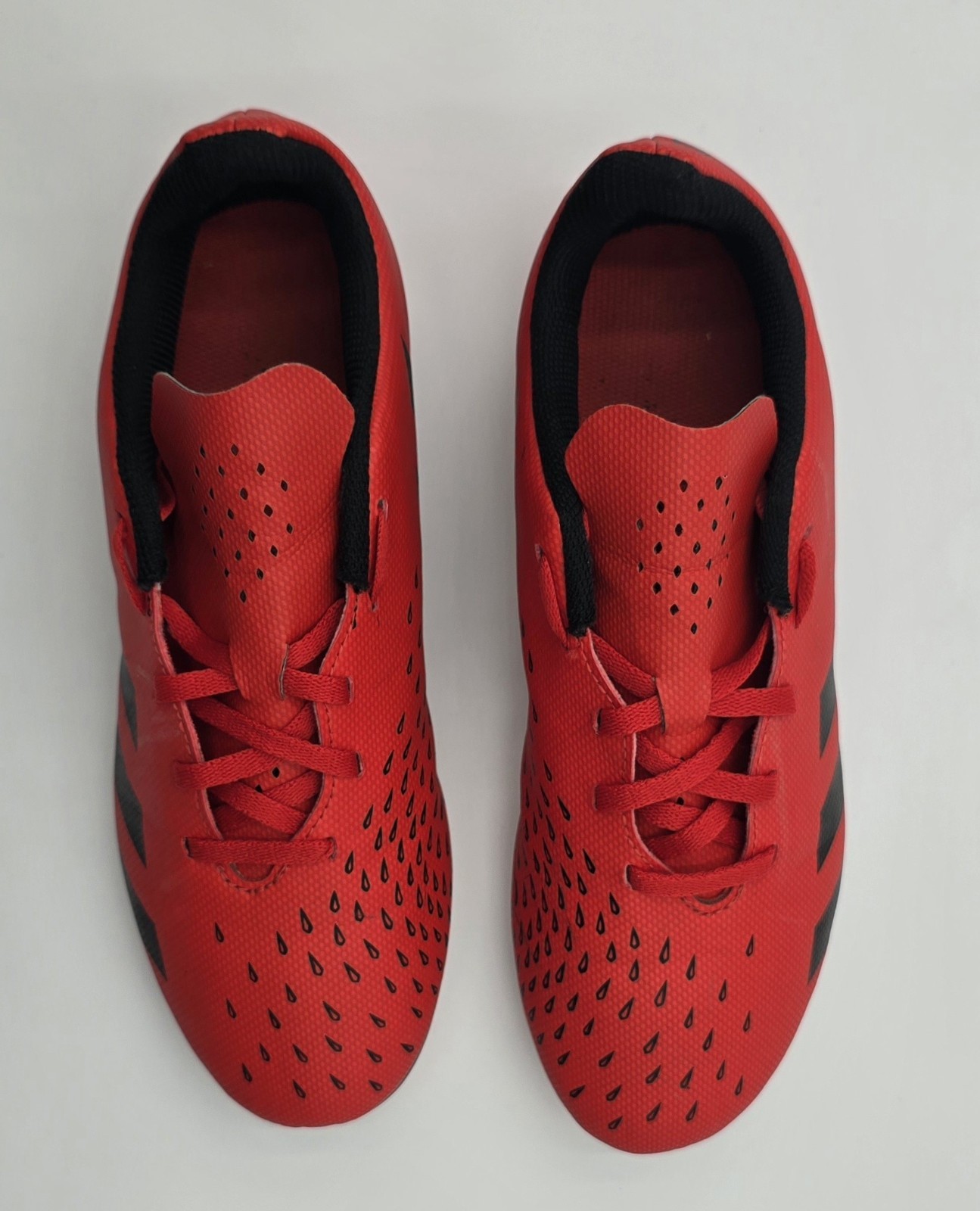 ADIDAS Predator Red/Black Soccer Cleats Size 6