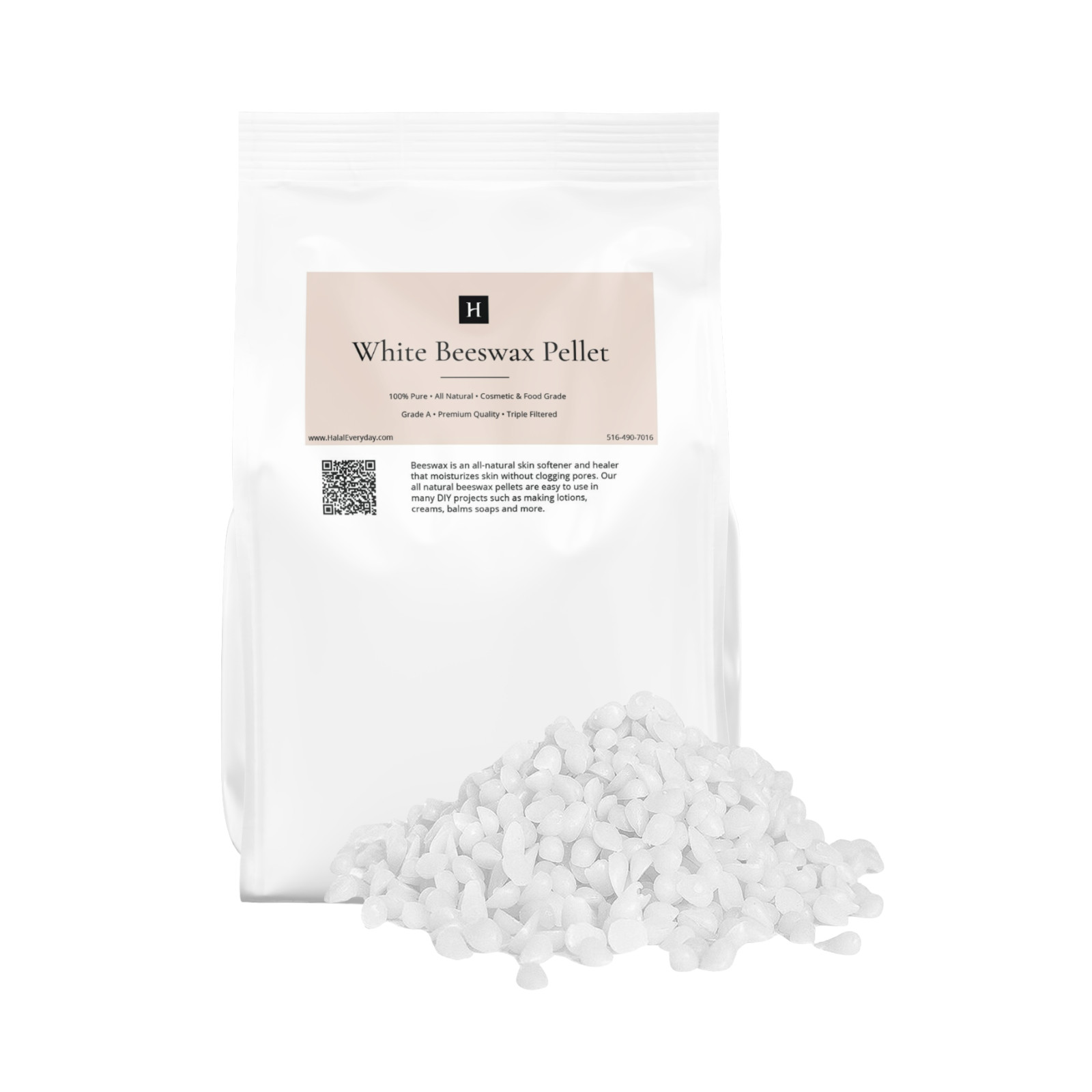 Beeswax Granules Pearls Pastilles Pellets White 100% Pure Food & Cosmetic Grade