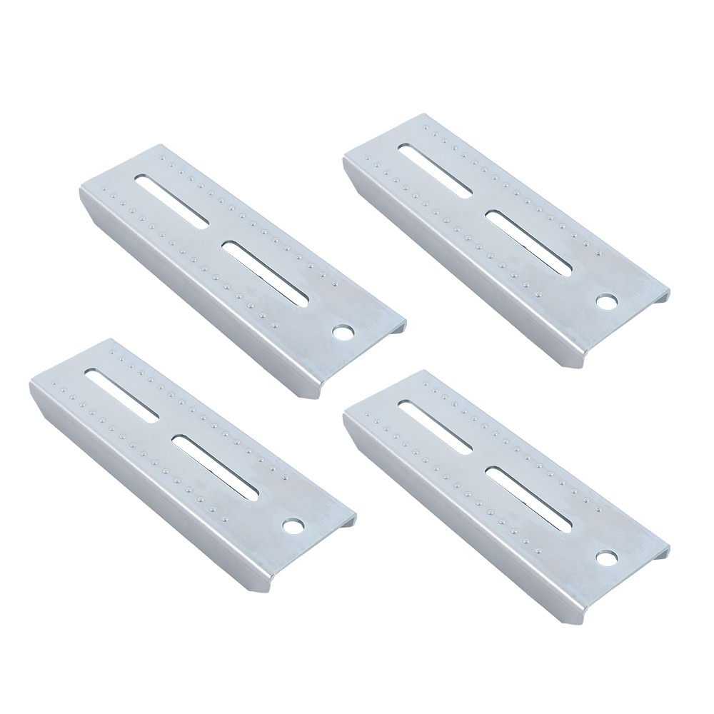 4Pcs 8" Galvanized Swivel Top Bunk Bracket Kit with Hardware Boat Trailer 2x3