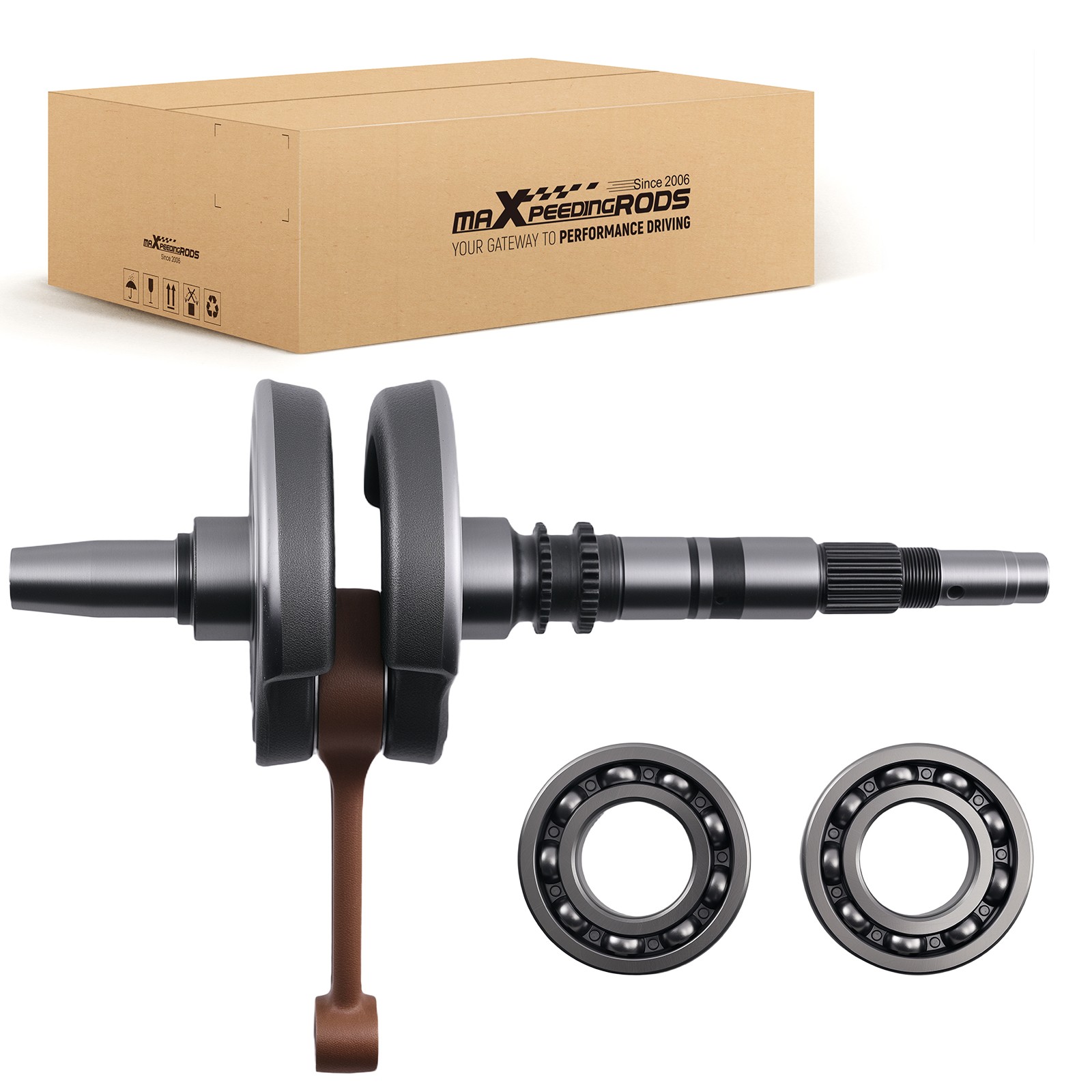 Crankshaft for Honda TRX 250 EX Sportrax 2001-2008 13000-HM8-A40 w/Bearings