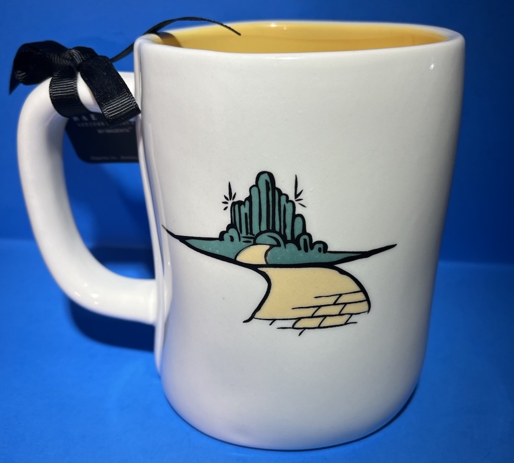 Wizard of Oz Scarecrow Emerald City Coffee Mug Set Collectible Rae Dunn NWT