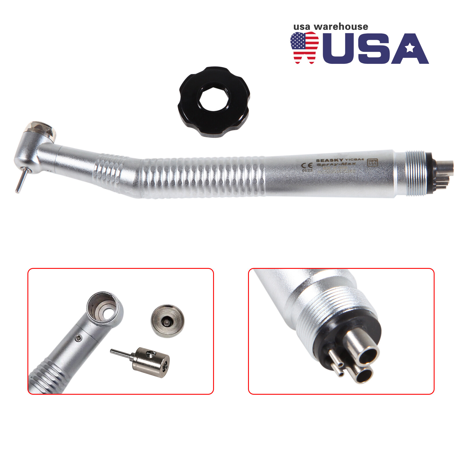 10* NSK PANA MAX Style Dental High Speed Handpiece Push Button 4Hole Air Turbine