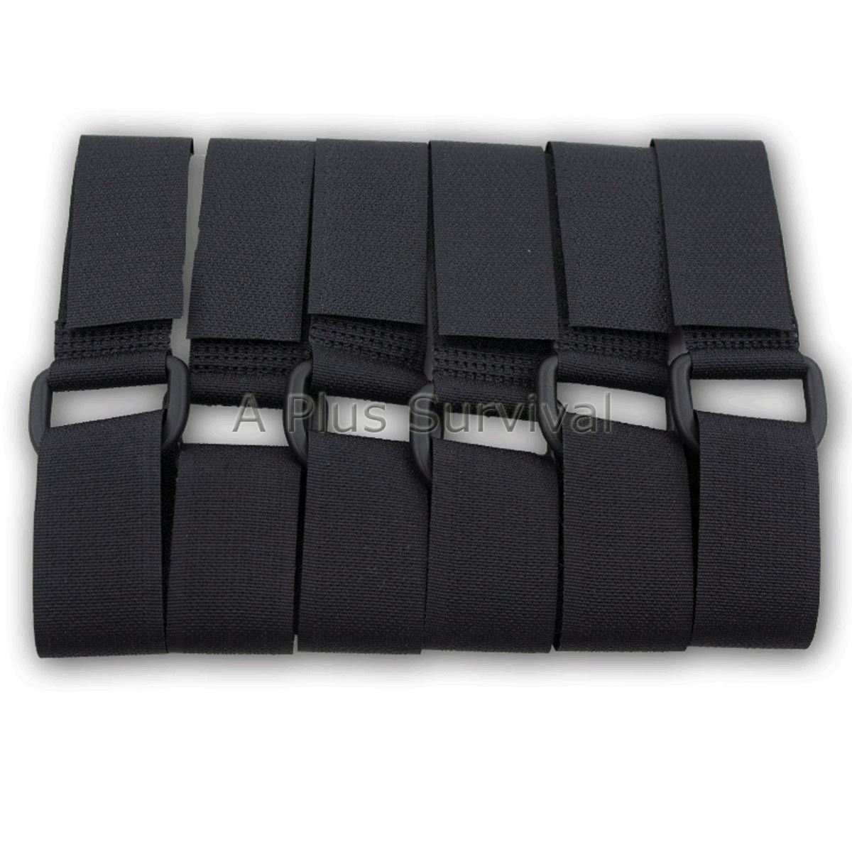 6 Pack Lashing Straps Sleeping Bags Camping Hunting Hiking Awning Hook Loop 19"