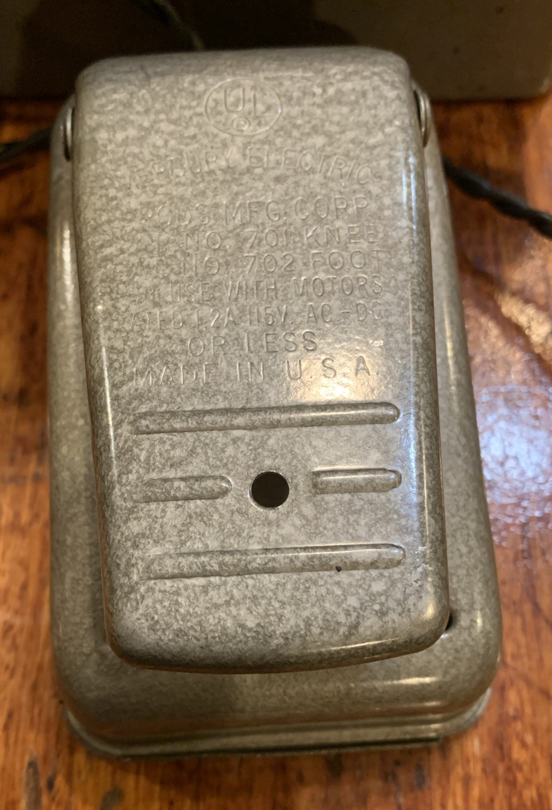 Vintage WHITE Gaiety Sewing Machine Model 703 with Pedal And Cover *Read