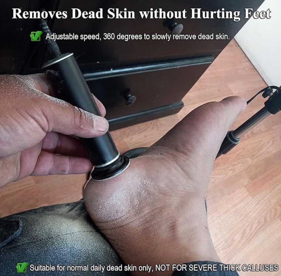 Professional Electric Callus Remover Pedicure Foot File w/ 60 Sanding Discs