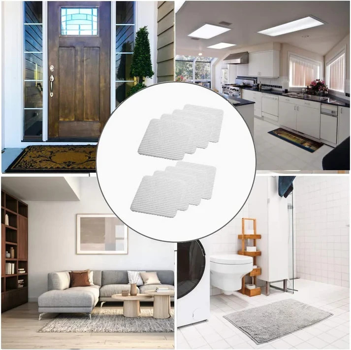 16 Pack Non Slip Rug Grippers Washable for Area Rugs, Grip Rug Corners to Preven