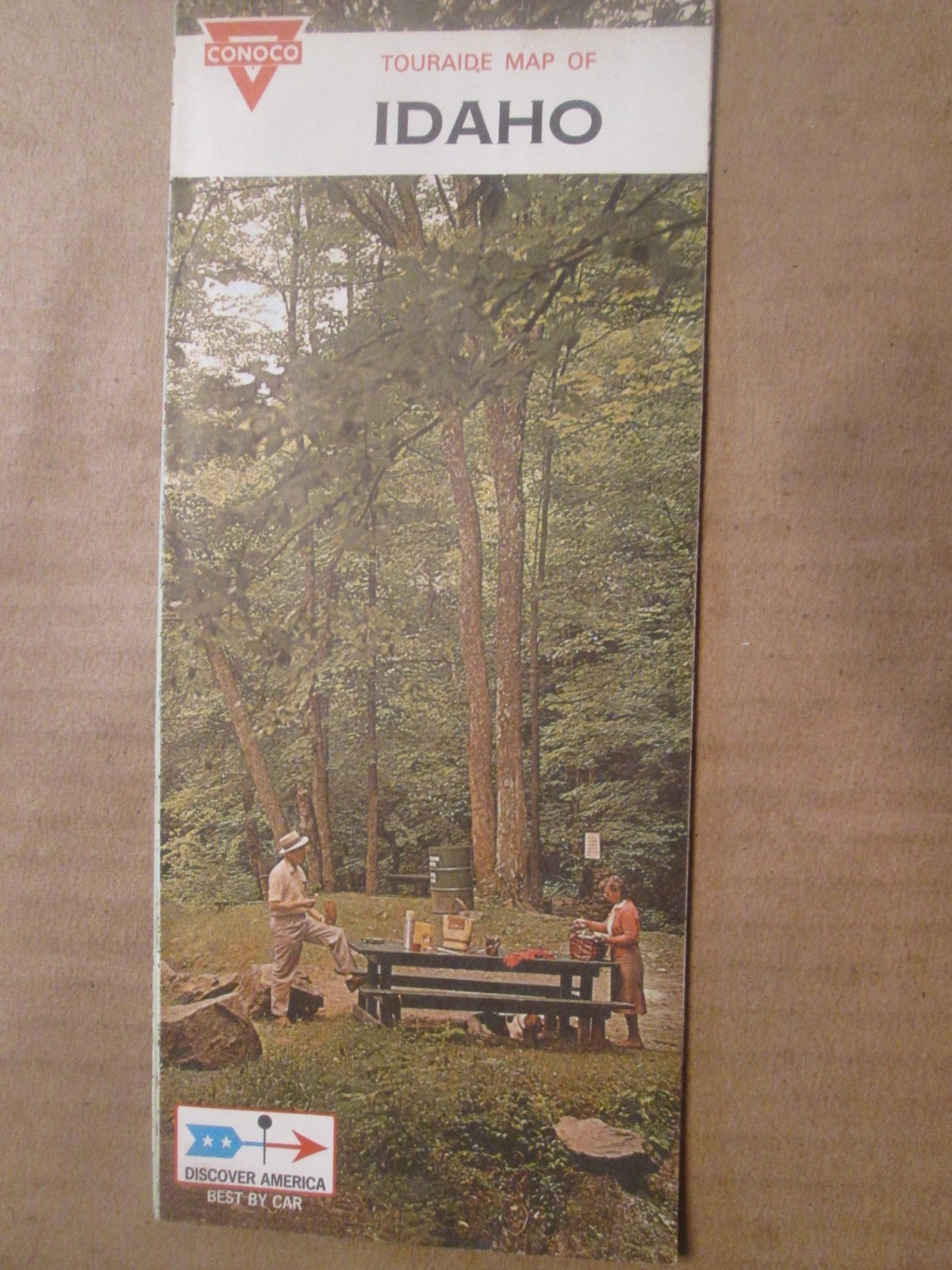 Conoco Highway Road Map of Idaho 1968