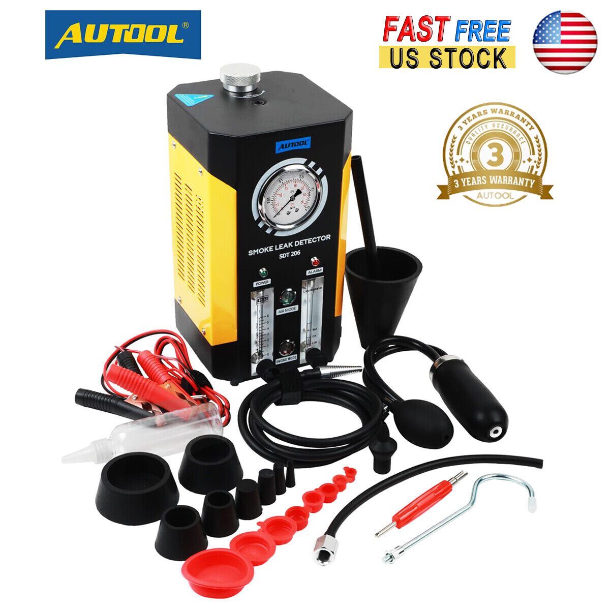 EVAP Smoke Machine Leak Detector Automotive Fuel Pipe System Vacuum Smoke Tester