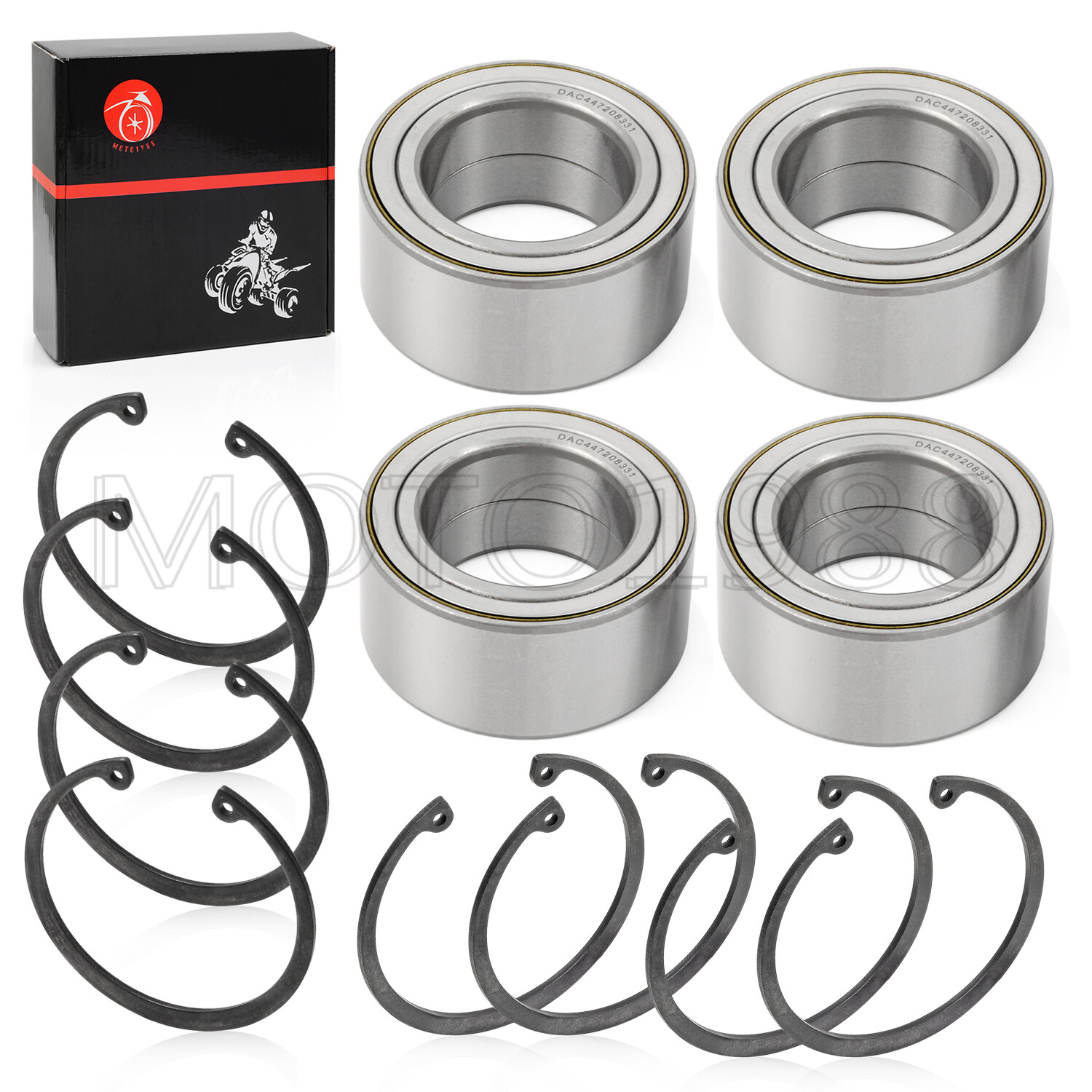 Front & Rear Wheel Bearings Set for Polaris RZR XP 1000 S-XP 4 2014-2022 3514924
