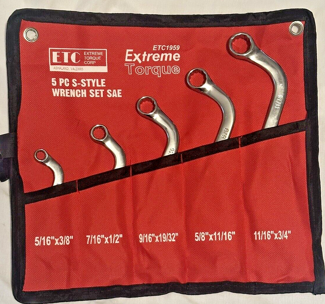 Box Deal 6 Wrench Set SAE Metric Moon S Starter Obstruction Deep Double Offset