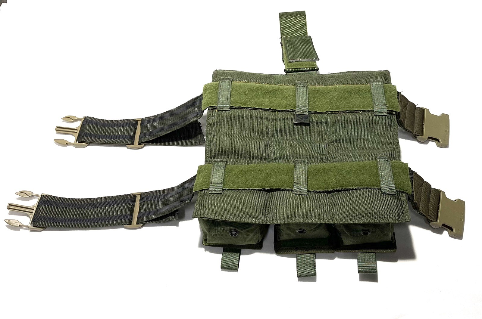 OLD GEN EAGLE INDUSTRIES TAN BUCKLE DROP-LEG PANEL 6 GRENADE POUCHES SEALs CAG