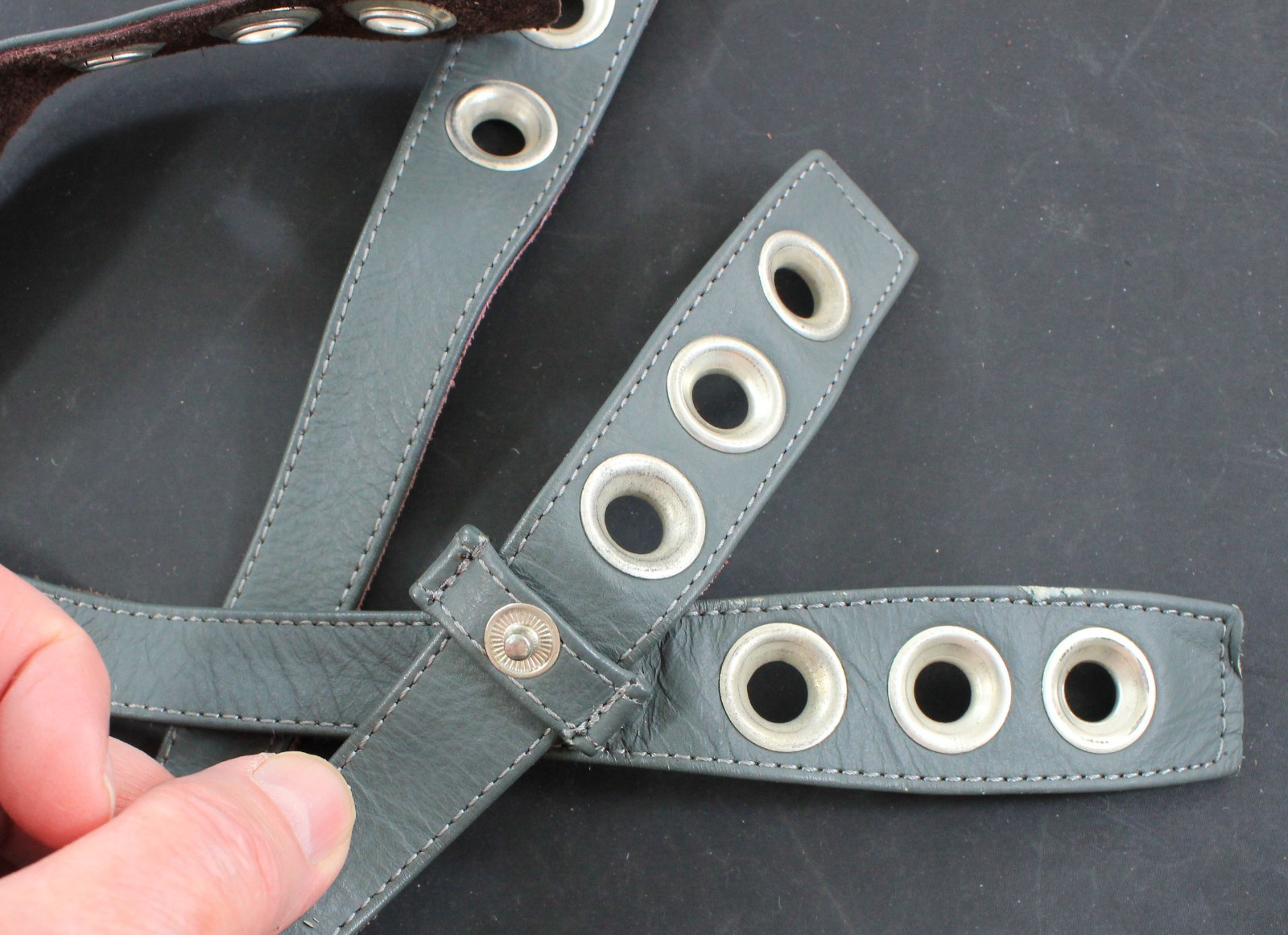 Pair Post‑War German Luftwaffe Fallschirmjäger Paratrooper Helmet Chin Straps