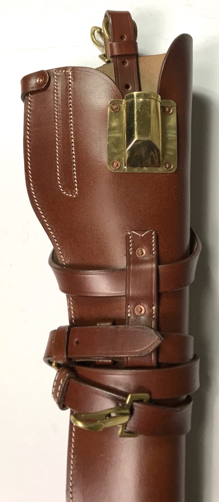 WWII US Army M1 Carbine leather carry scabbard for jeep