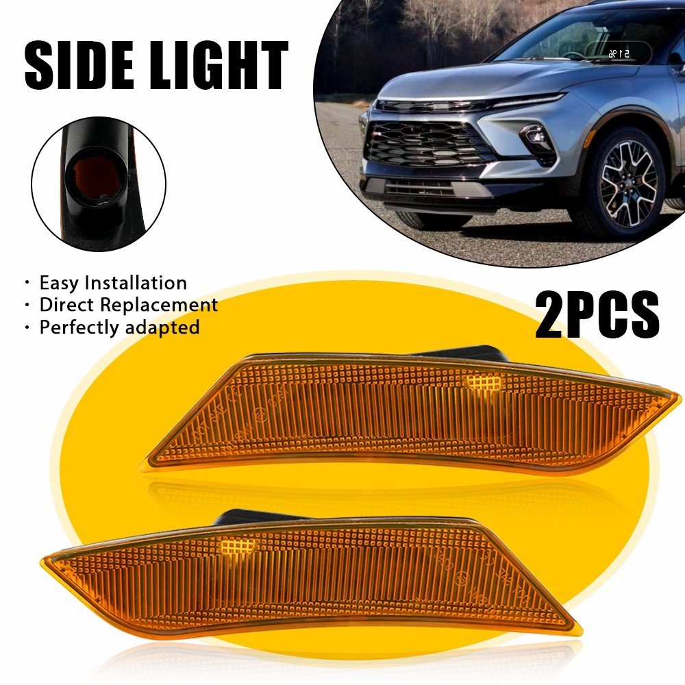 For 2017-2024 Cadillac XT5 Amber Front Fender Side Marker Light LED GM2551199 2x
