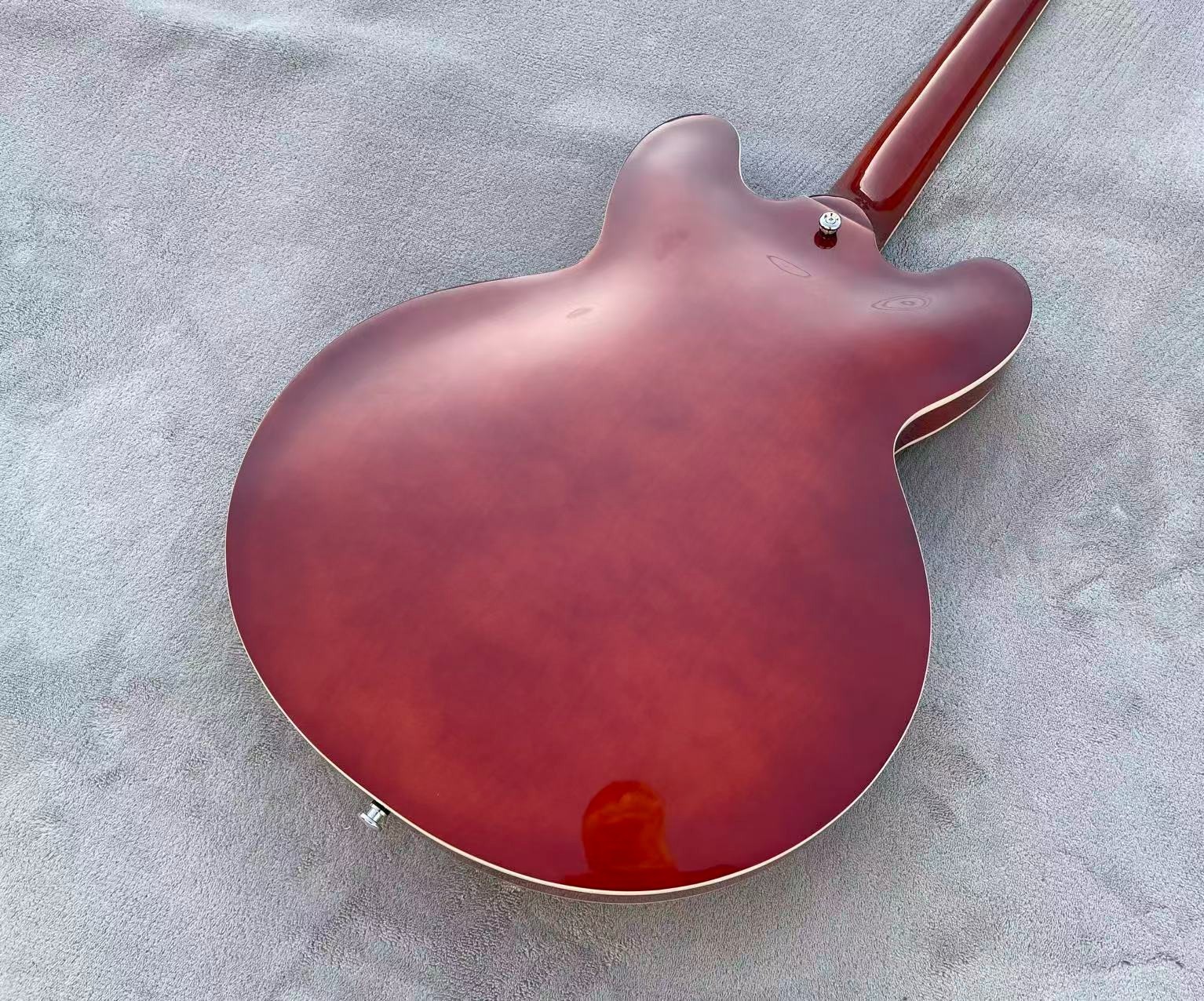 335 Electric Jazz Guitar Semi-Hollowbody Bone Nut Glossy Finish Flame Maple Top