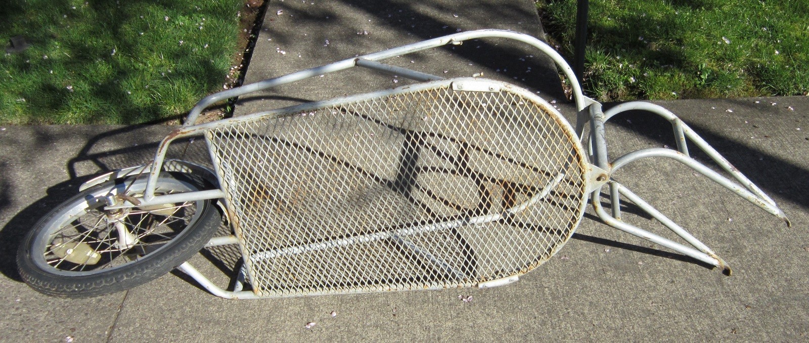 Vintage BOB Yak BICYCLE All-Metal CARGO TRAILER Single Wheel