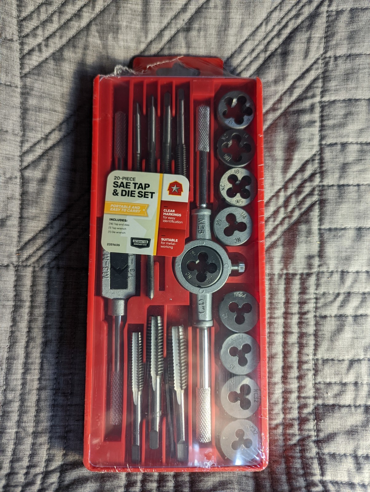 SAE Tap and Die Set 20 Piece