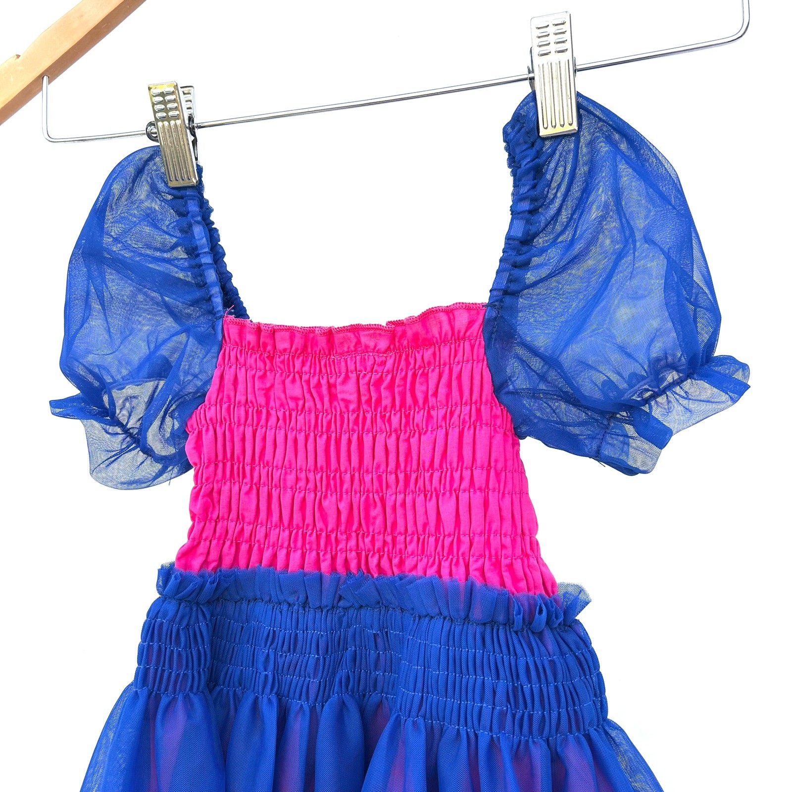 Toddler Girl’s Princess Tulle Dress Up Pink Purple Birthday Party Fancy 5T