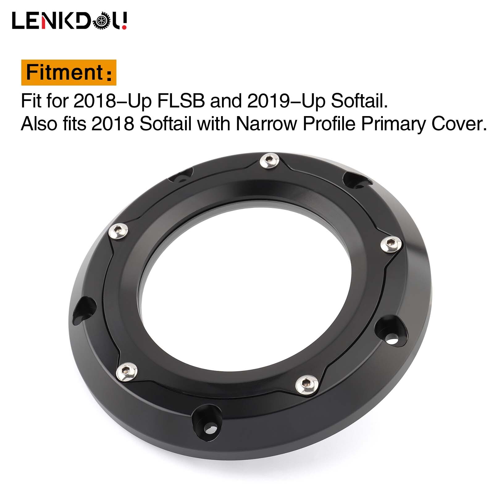 CNC Black Engine Derby Cover For Harley Softail 114 Low Rider S FXLRS 2019+ FLSB