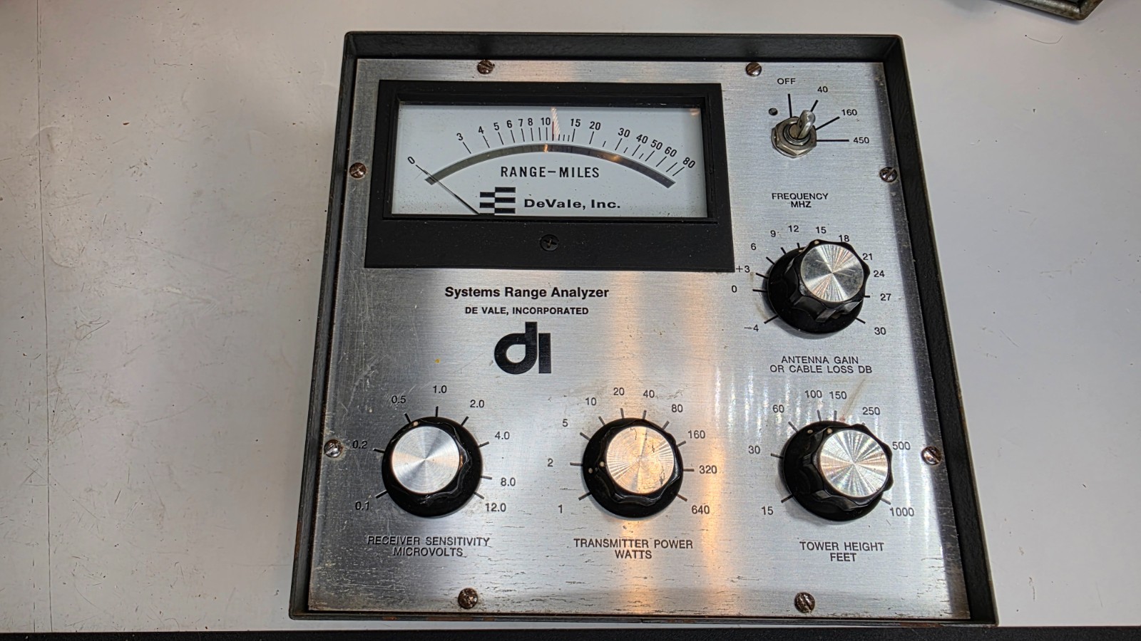 DeVale Inc Systems Rnage Analyzer vintage Radio HAM AM FM CB electronics kit