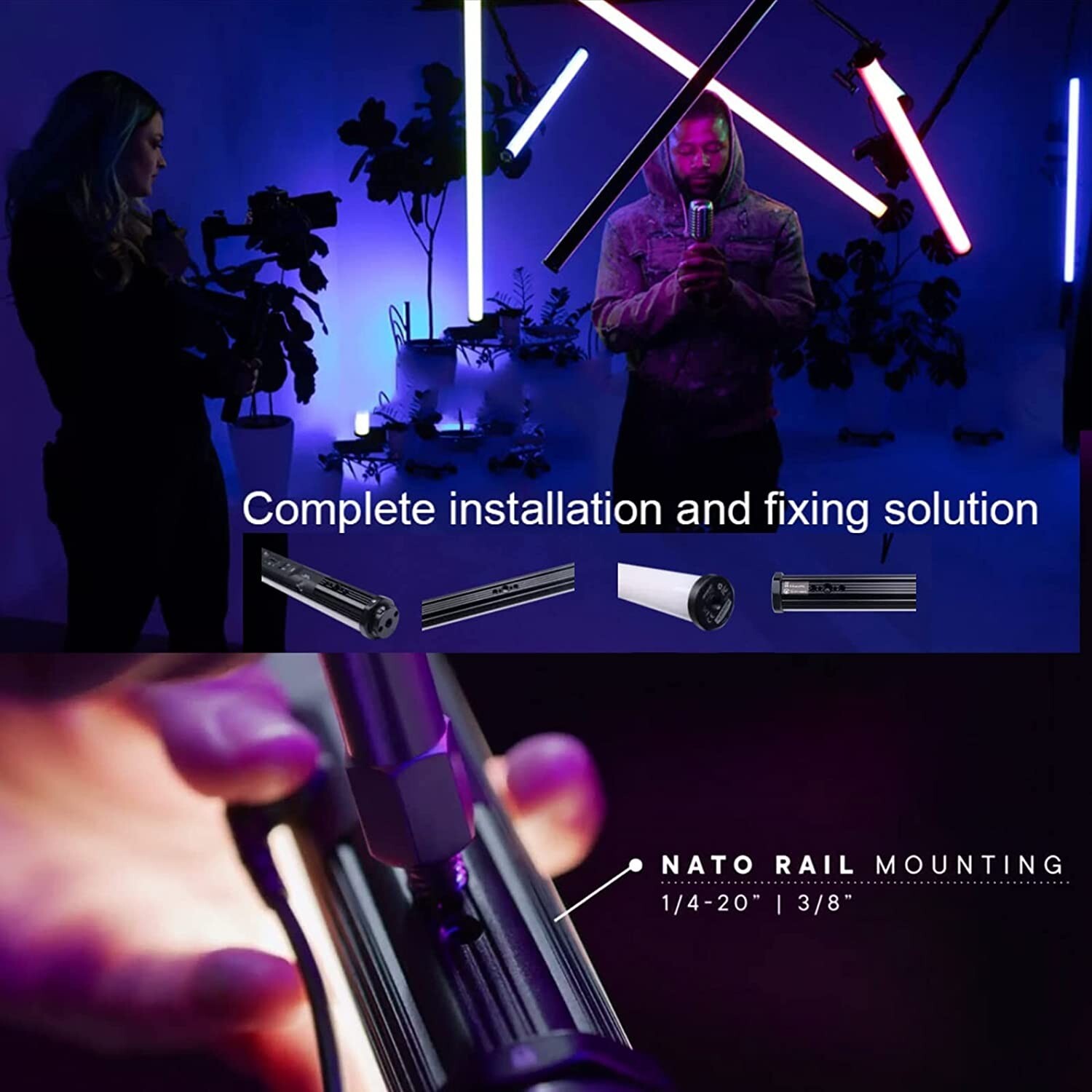 Aputure Amaran T4C RGB Tube Light Stick Handled led full Color 2500K-7500K 120CM