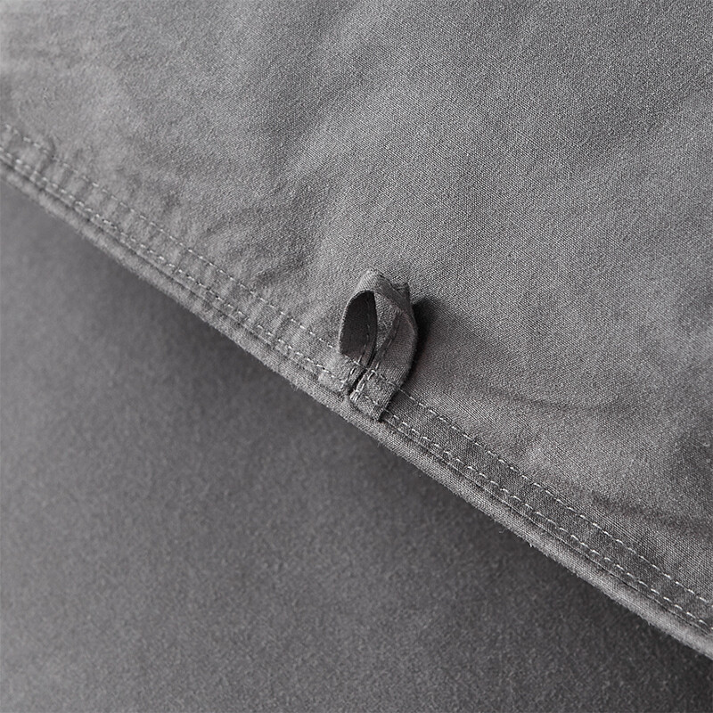 All Season King/Queen Grey Down Feather Comforter Duvet Inserts 100% Cotton