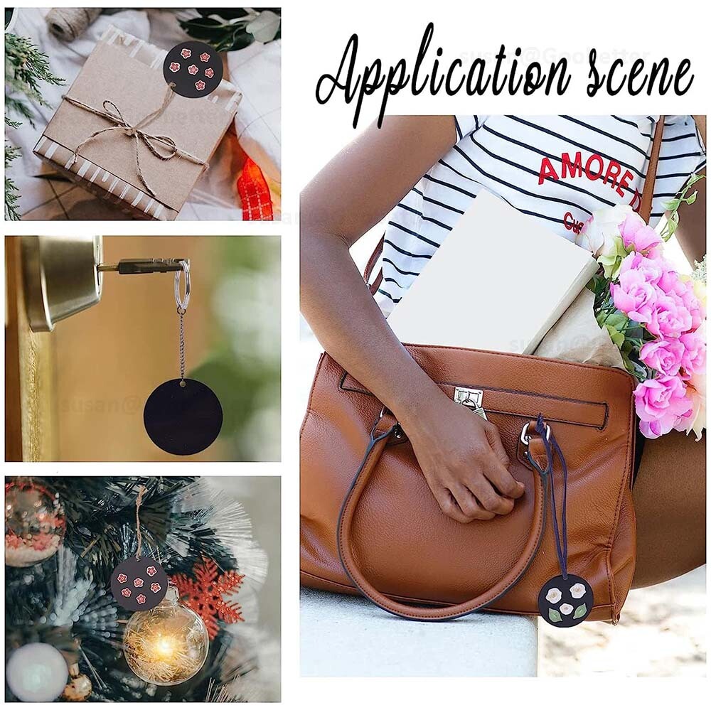 Circles Cut Disc Black PP Plastic Round Discs, Custom Sizes