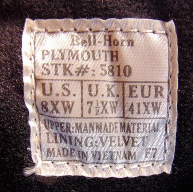 Bell Horn Orthopedic Shoes 8XW Black Plymouth #5810 Therapeutic Shoes.