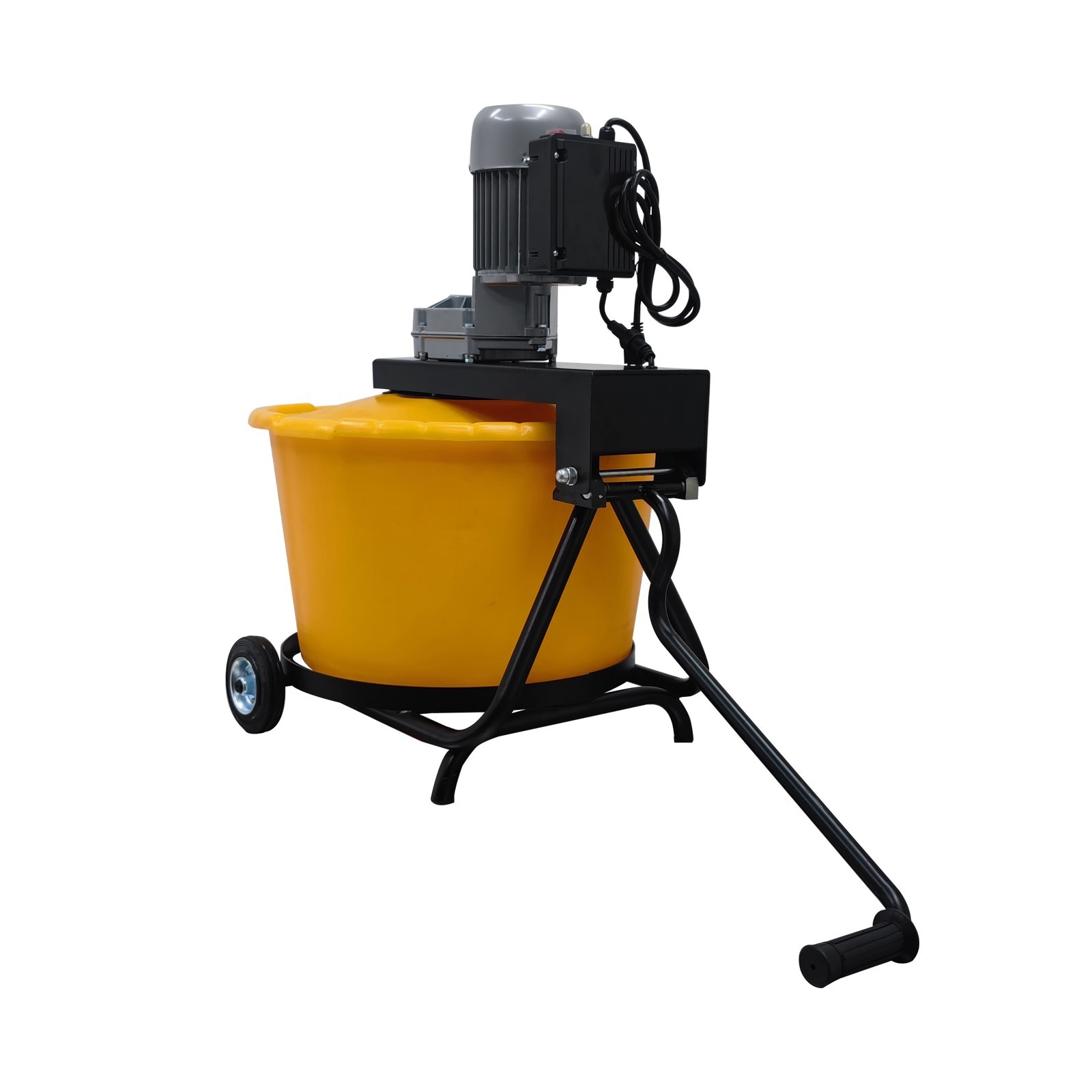 2.3 cu.ft Electric Bucket Mixer Mortar Epoxy Plaster Mixing Machine w/Wheel 375W