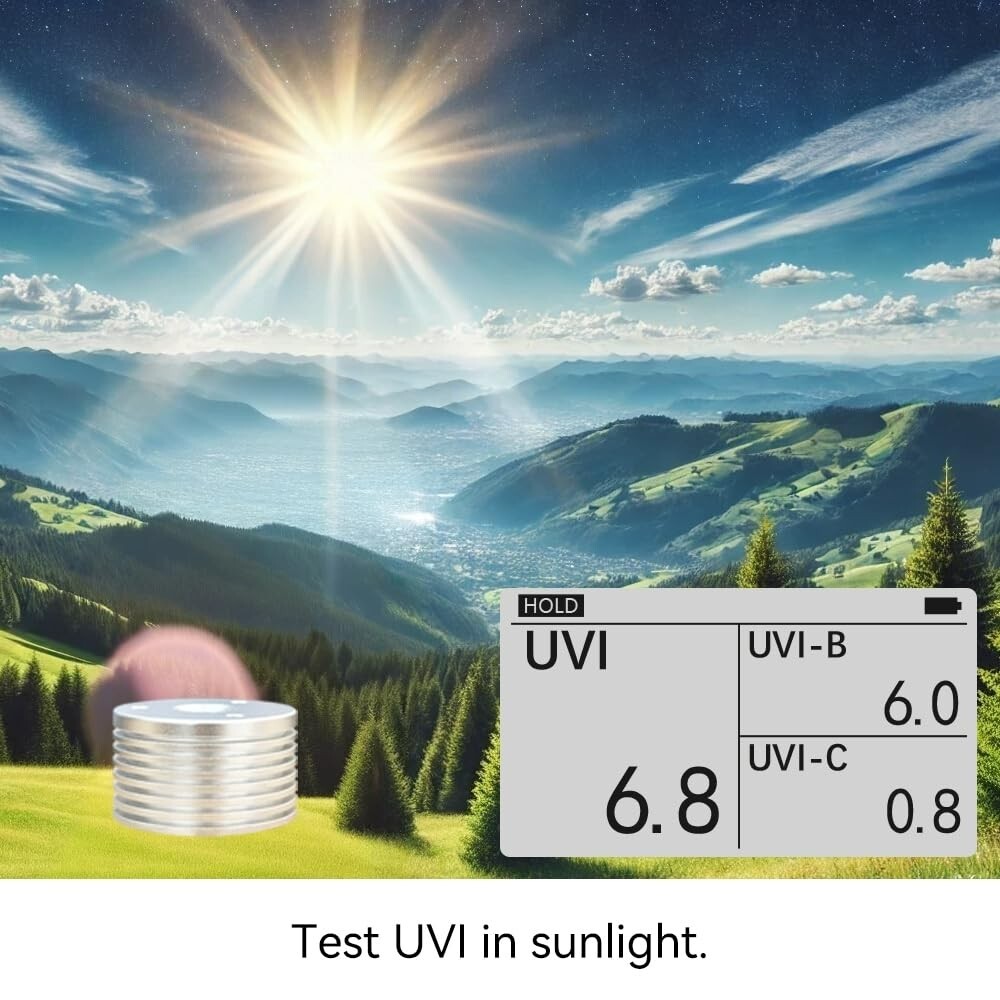 AH-UVCBA Light Meter,Test The UV Index of UVB | UVC,Irradiance Intensity of UVC