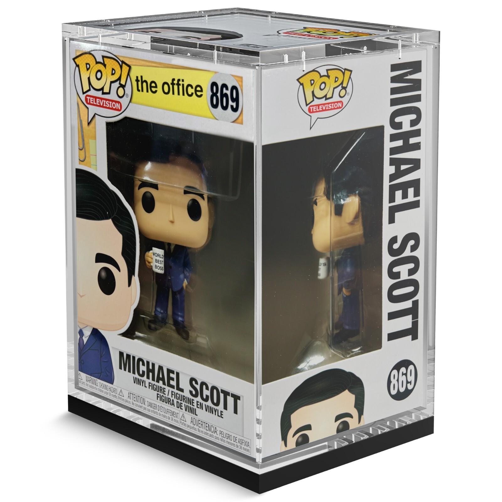 Acrylic Display Hard Case Funko Pop Protector Compatible with 4" Funko Pops