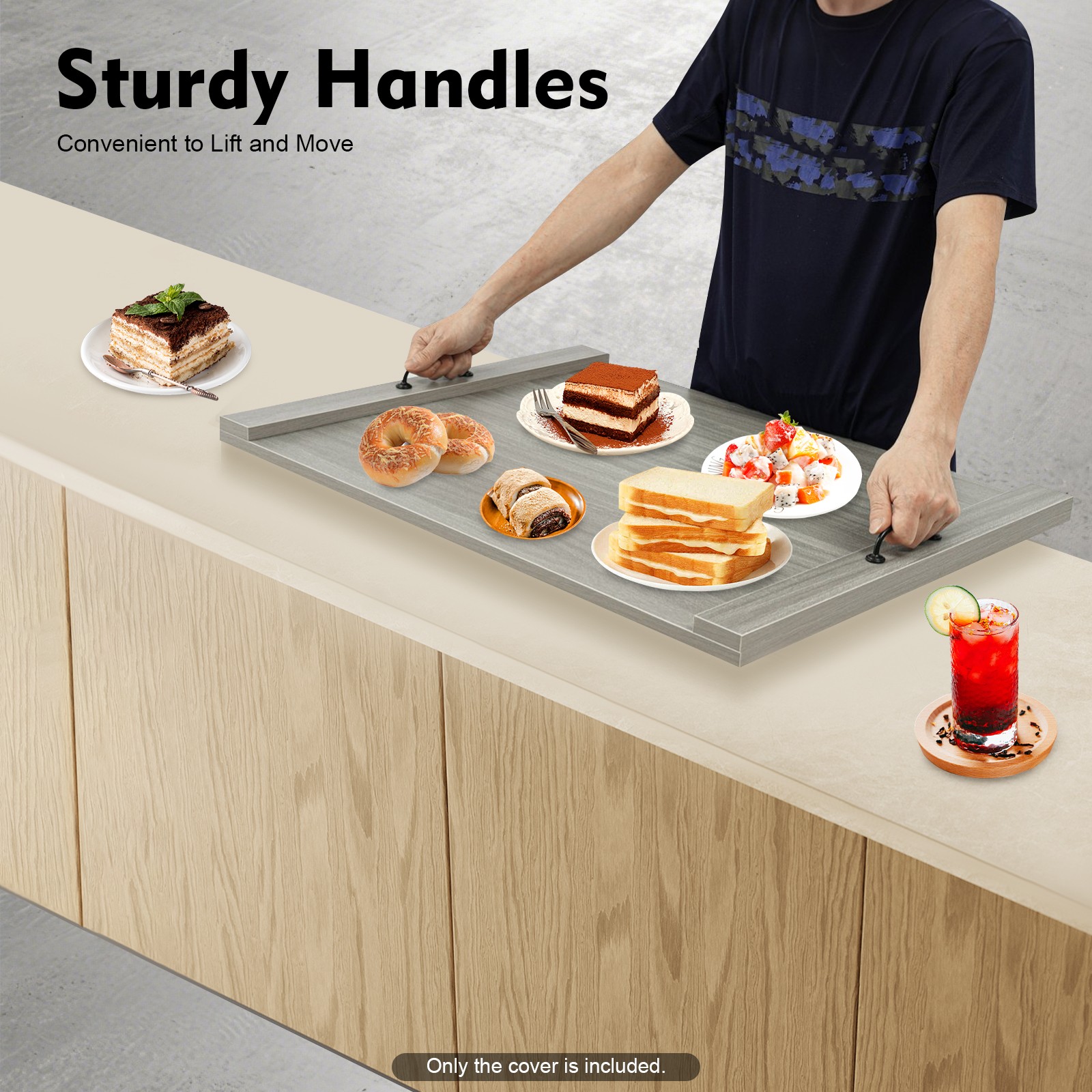 Wood Stove Top Cover Noodle Board Stove Cover For Gas Stove& Electric Stove