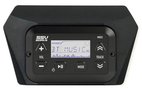 SSV Works MRB3S Media Player With Dash Panel Kit For Polaris RZR XP 1000 19-22