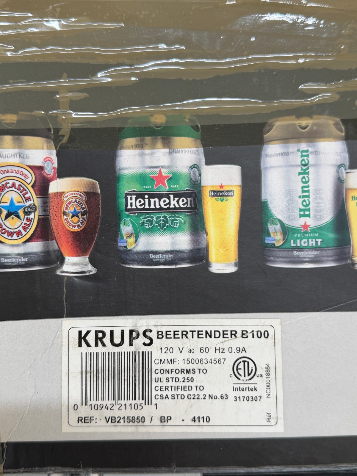Krups Beertender B100 Home Draft Beer Dispenser *Open Box