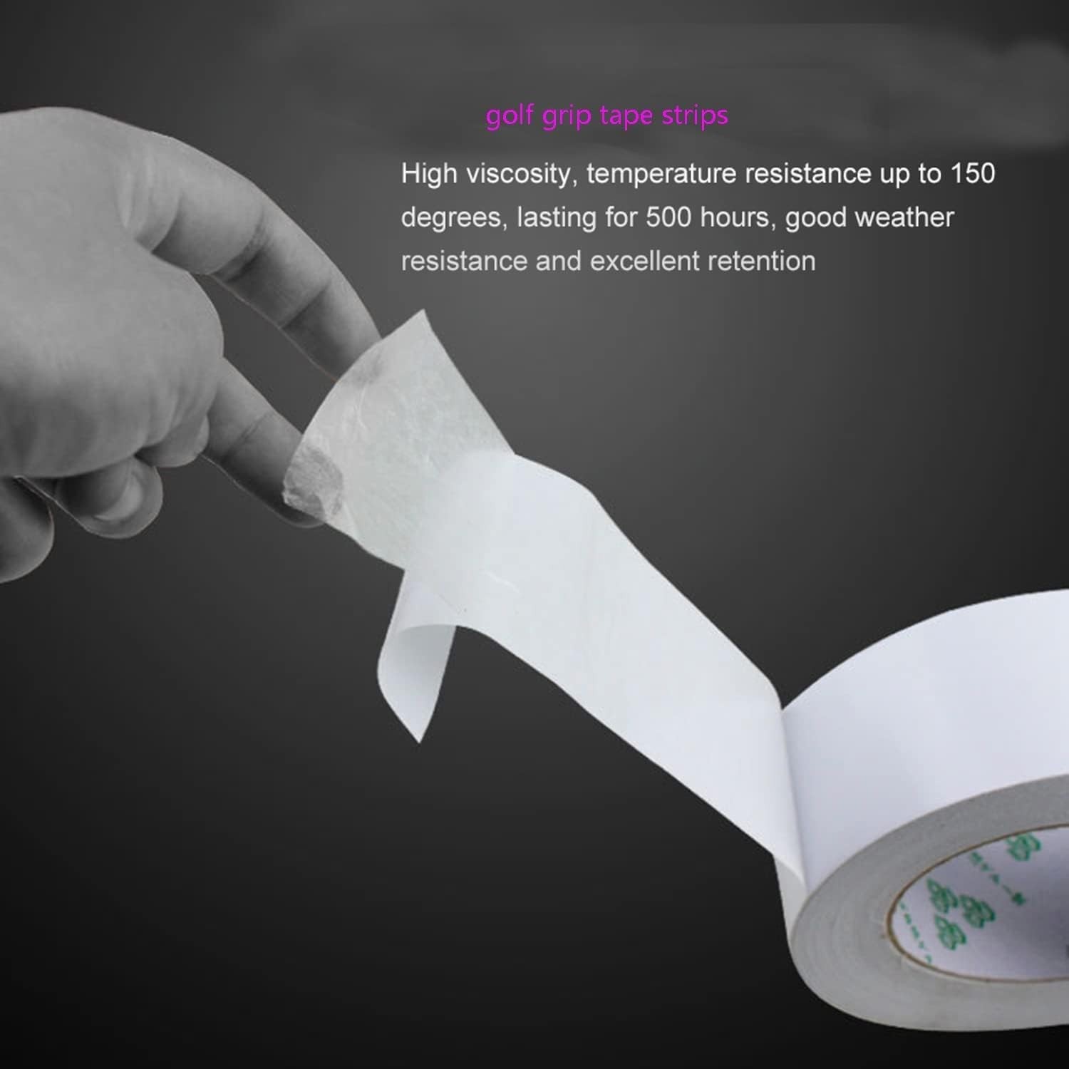 Double Sided Golf Grip Tape Roll for Clubs Wood Easy to Peel &Cut 2inch X27yards