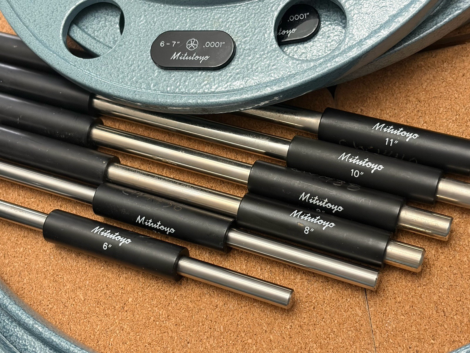 Mitutoyo Mechanical O.D. Micrometer Set 6”-12” Excellent Condition!!!!