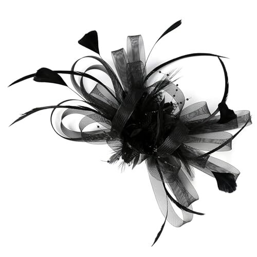 Fascinator Hat Headpiece Womens 20s Wedding Hair Accessories for Kentucky Derby