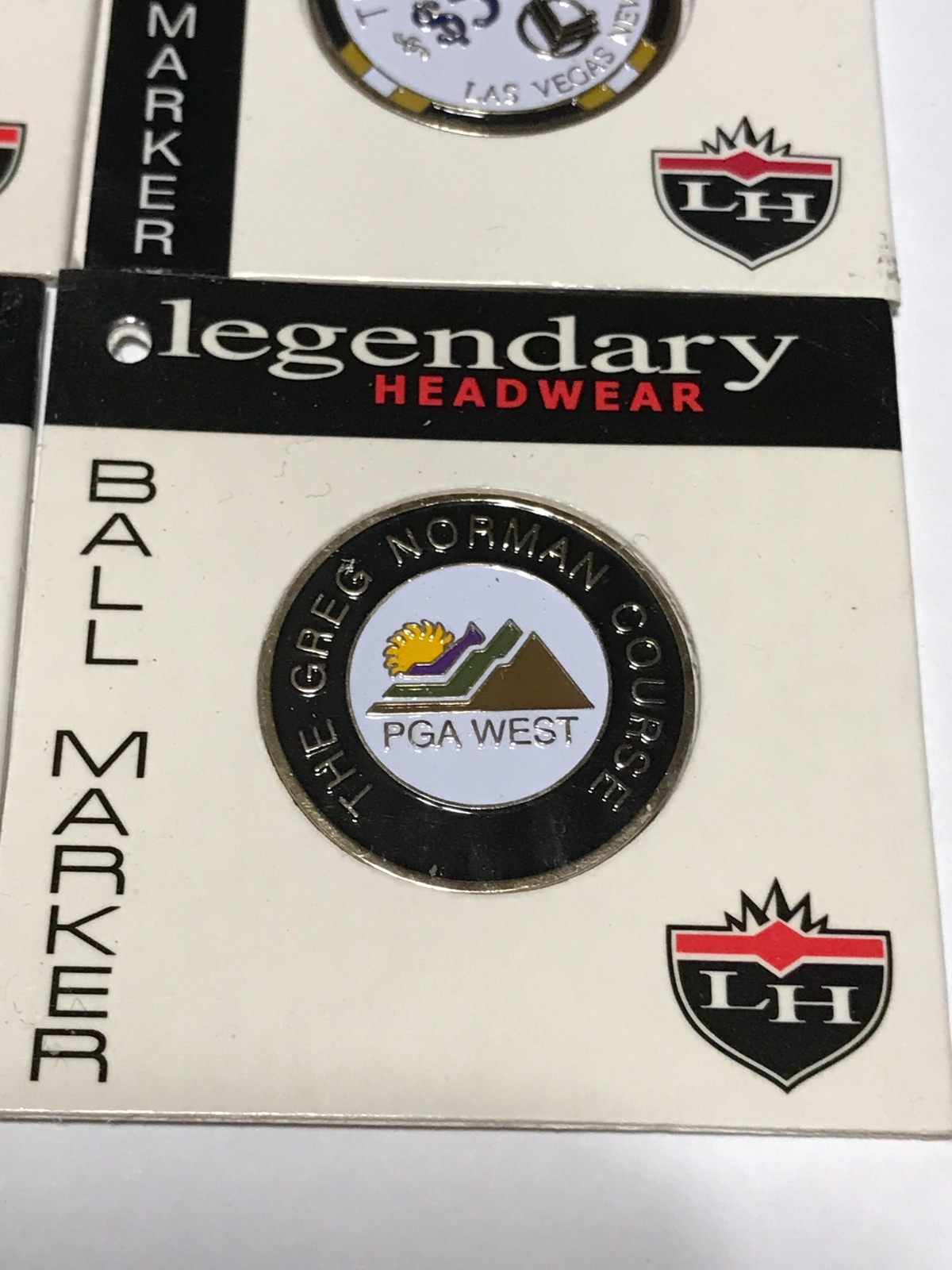 Lot of 6 Golf Ball Metal Markers La Quinta PGA West Cliff Harbour Vegas $500 NEW