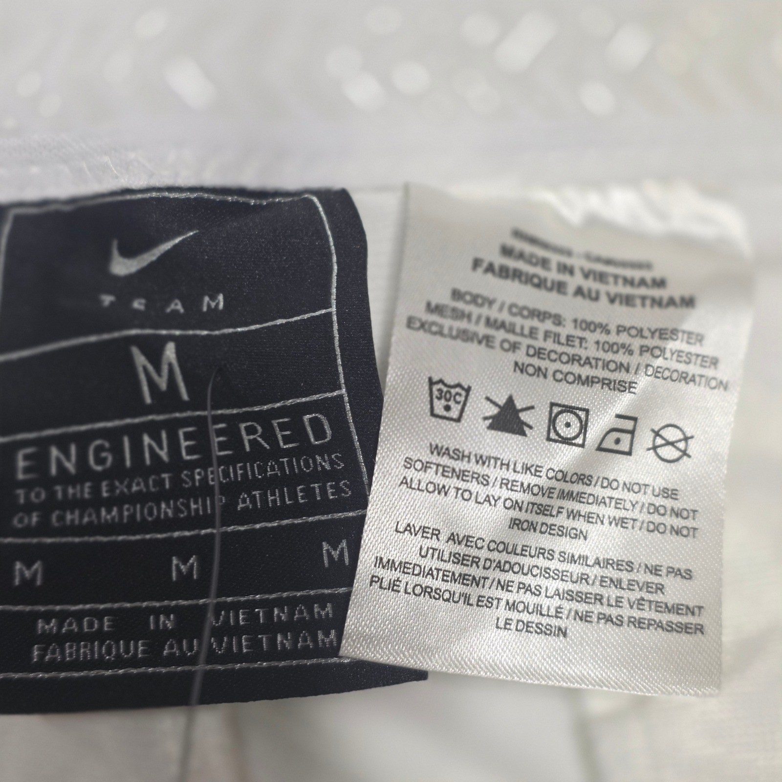 NEW Nike Baseball Pants Mens Medium White Blue Piping BQ5489-107 Athletic Sports