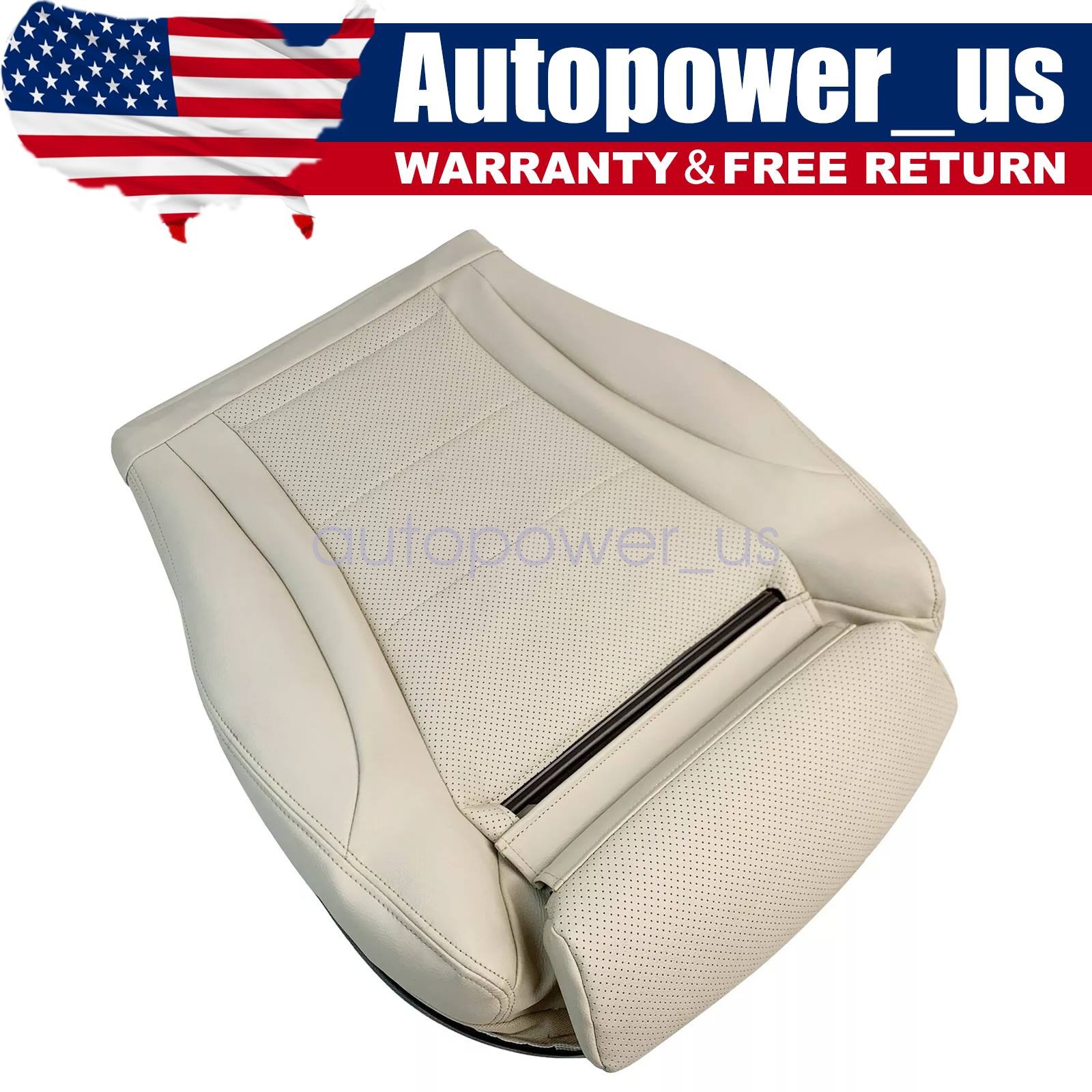 For 2015-2021 Mercedes Benz C300 Driver Bottom Leather Seat Cover Tan