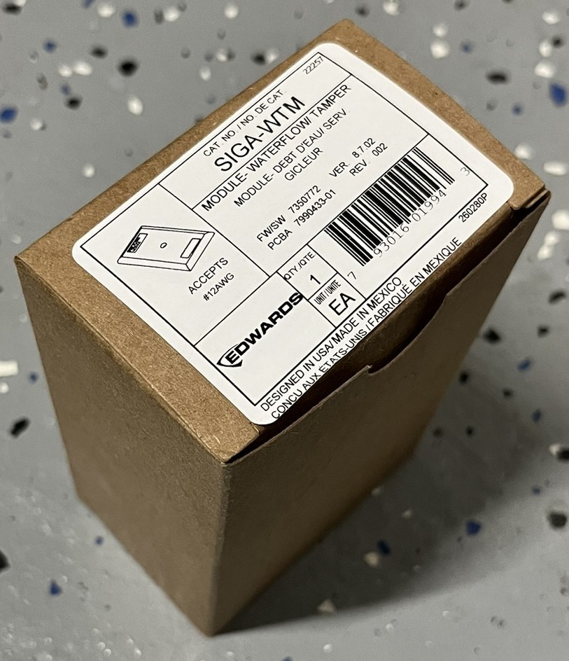 Edwards SIGA-WTM WaterFlow Tamper Module | New