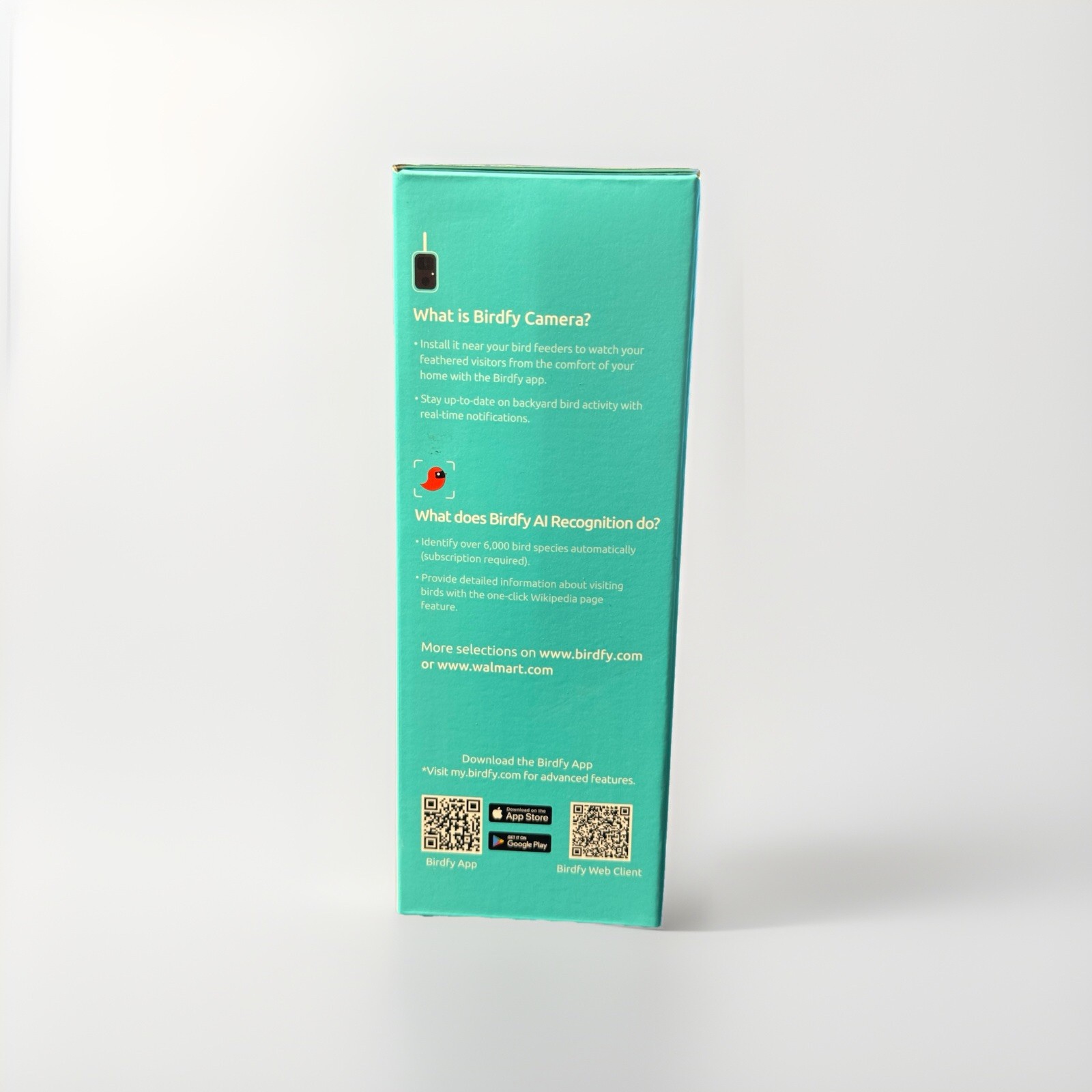 BIRDFY Camera Smart Bird Camera Wild Bird Watching & Recording Video w/Bracket