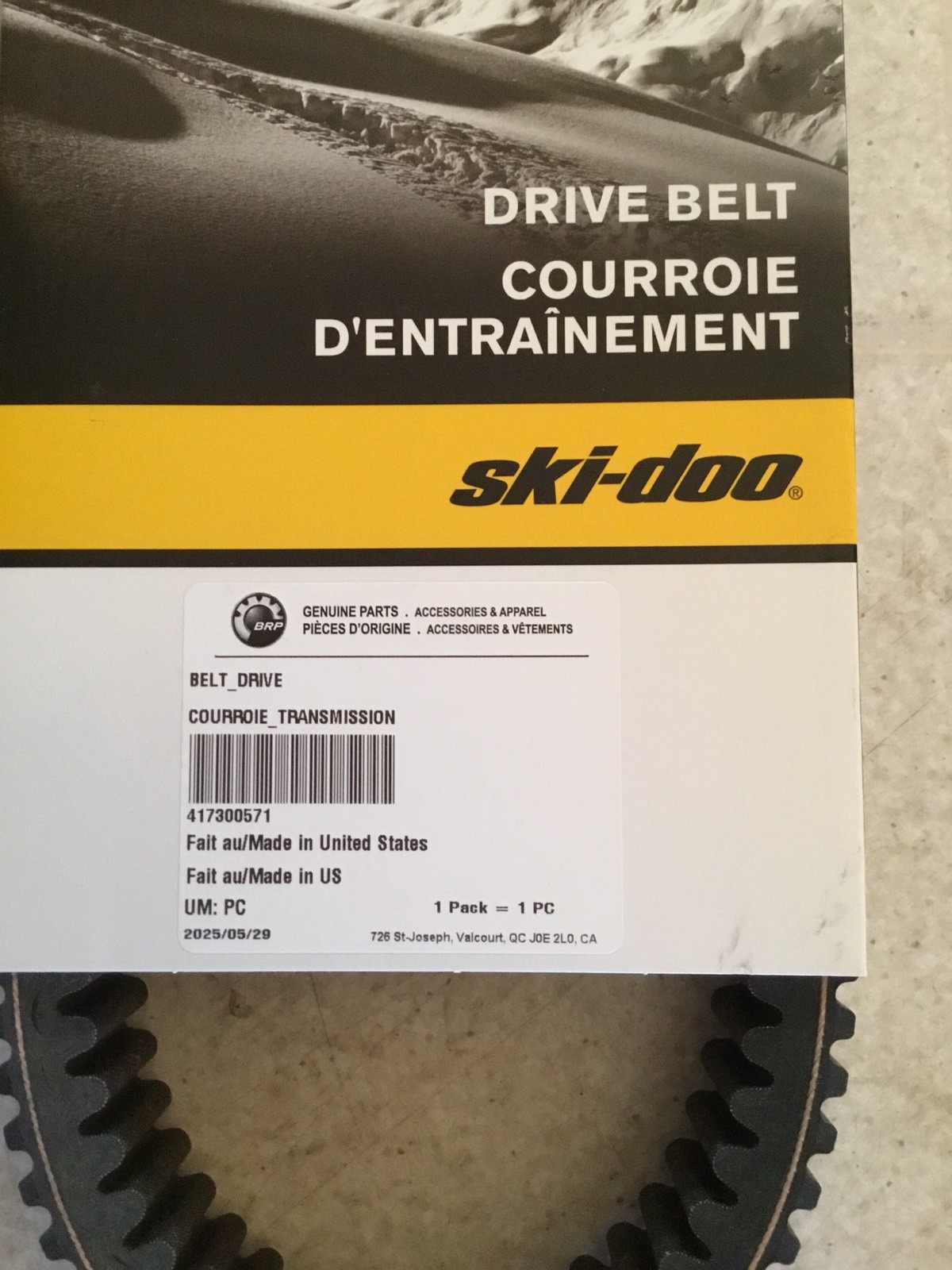 Ski Doo Oem Drive Belt 417300571