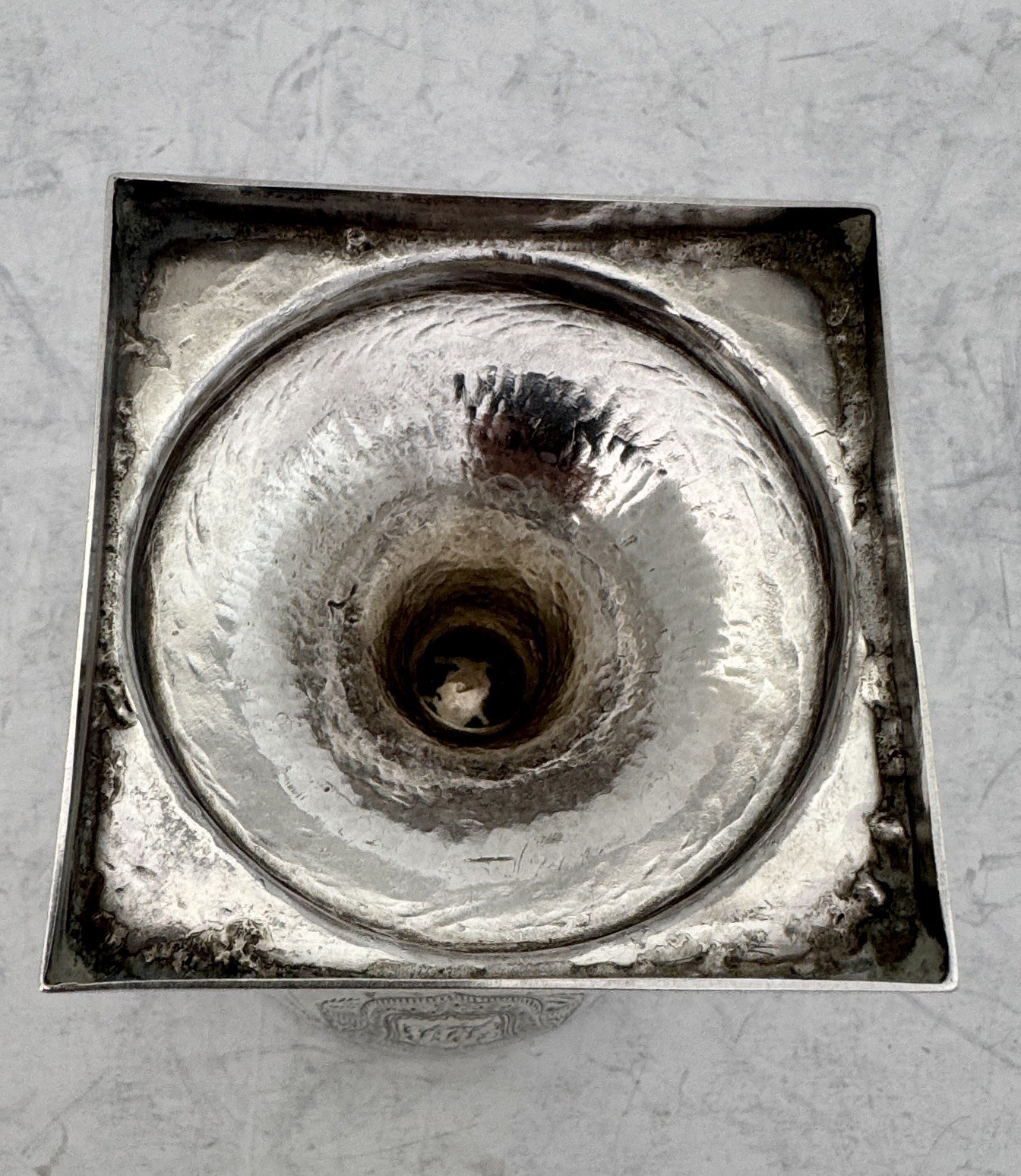 EARLY BEAUTIFUL AMERICAN FEDERAL COIN SILVER GOBLET JOHN SAYER NYC 1796-1818