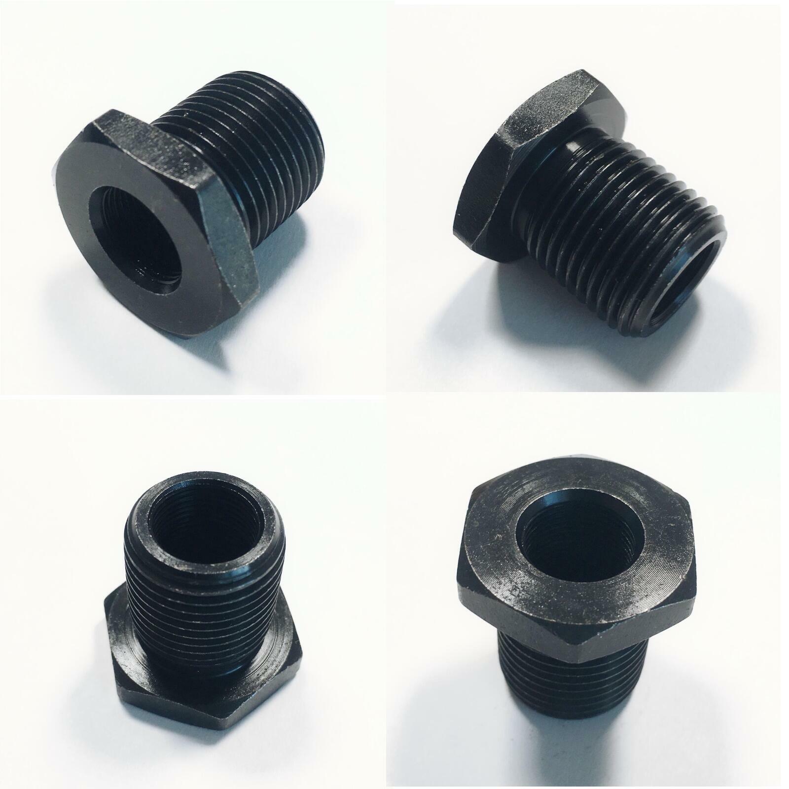 2 Pack Steel PremiumThread Adapter Convert 1/2x28 to 3/4x16