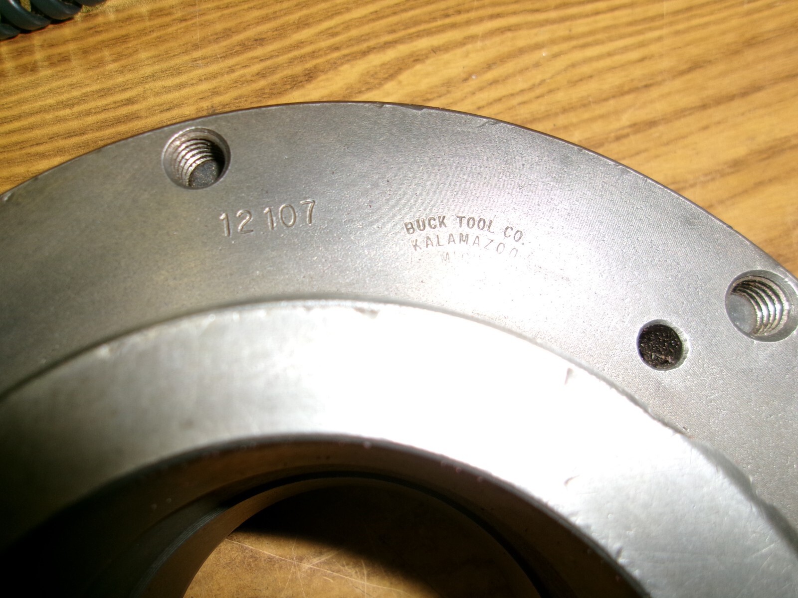 BUCK LATHE CHUCK BACK PLATE L0 #12107 FOR 8" CHUCK