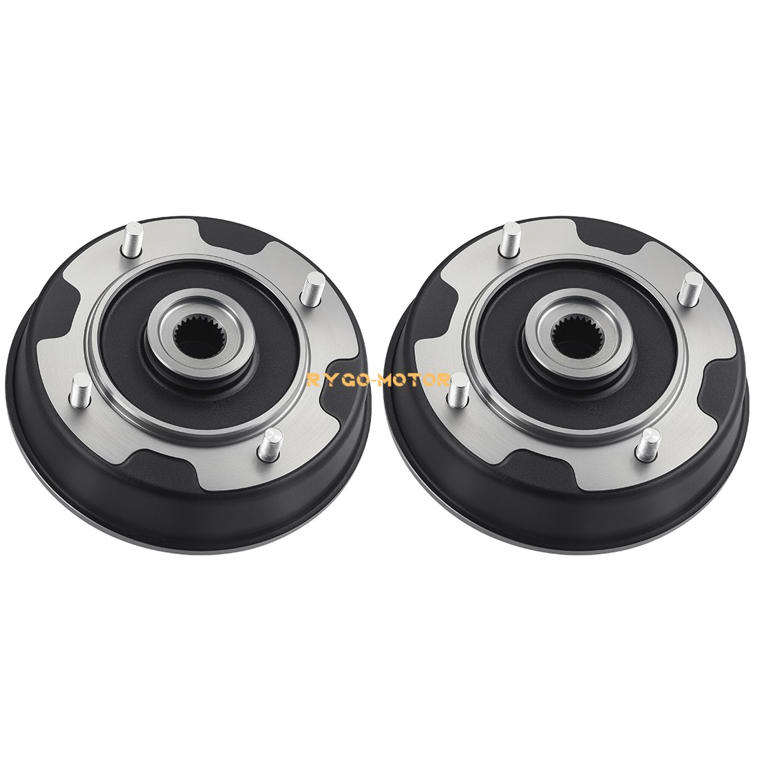 Rear Wheel Brake Drum & Brake Shoes 2SET for Kawasaki Mule 550 KAF300C 1997-2004