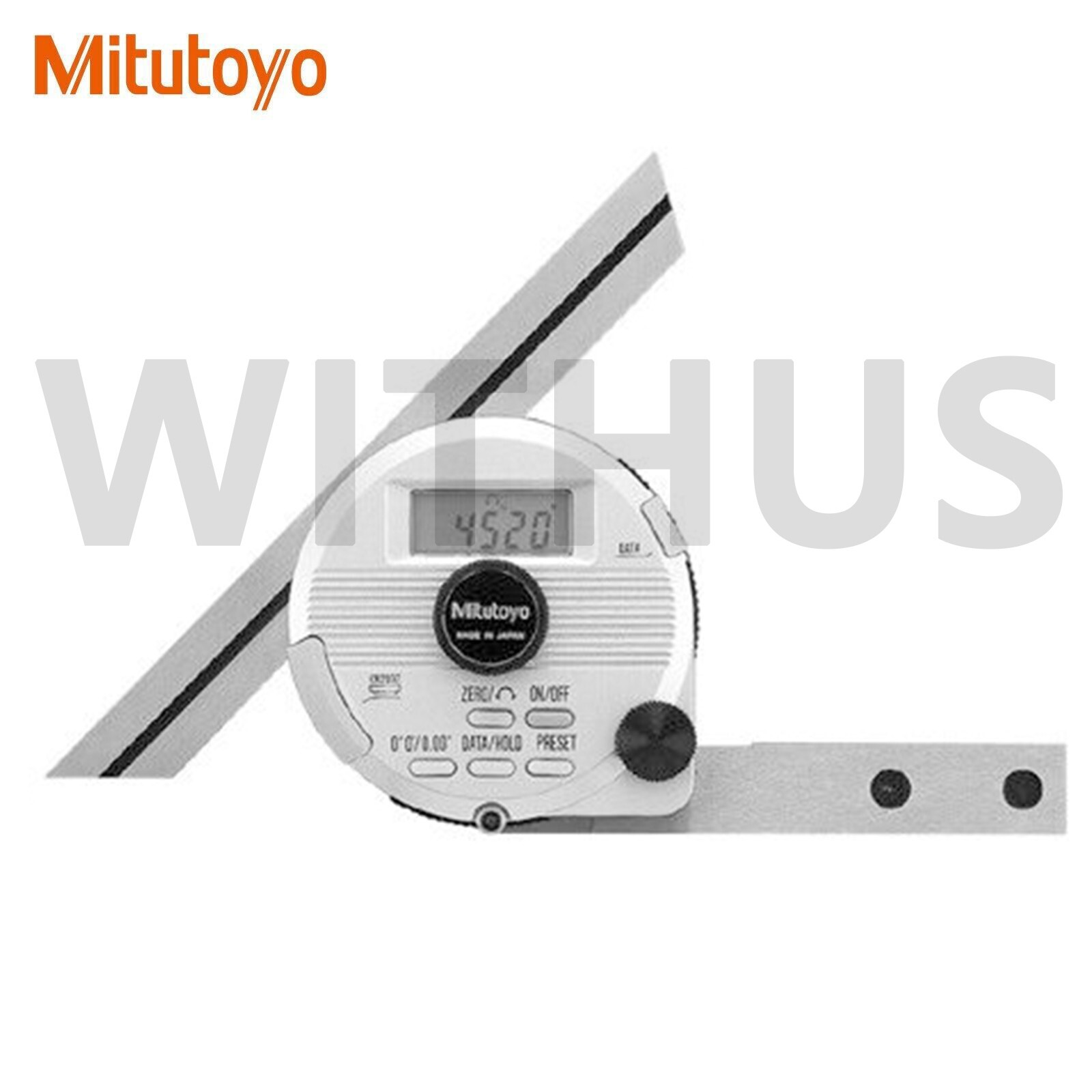 Mitutoyo 187-501 Digital Bevel Protractor Removable blade -360~±360˚ 150mm