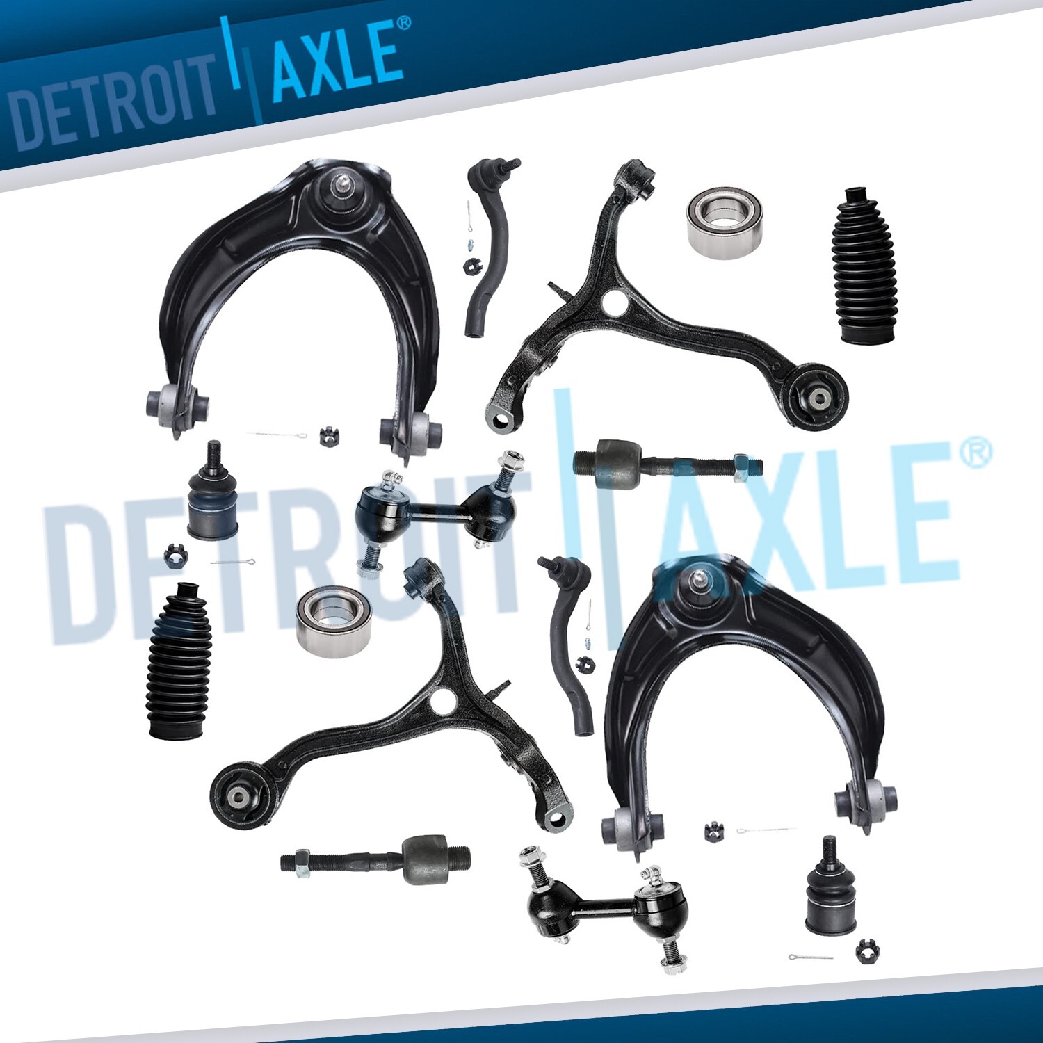 16pc Front Control Arm Ball Joint Wheel Bearing Kit for 2008 - 2012 Honda Accord